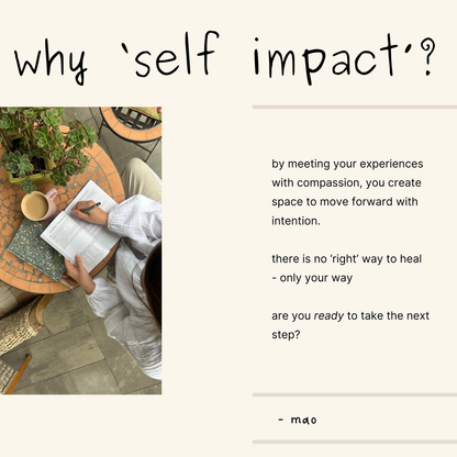 self impact: self guided healing journal