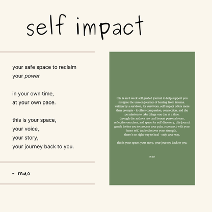 self impact: self guided healing journal