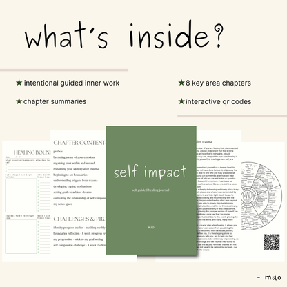 self impact: self guided healing journal